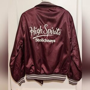 Vintage Satin Jacket "High Spirits" Sotlichnaya